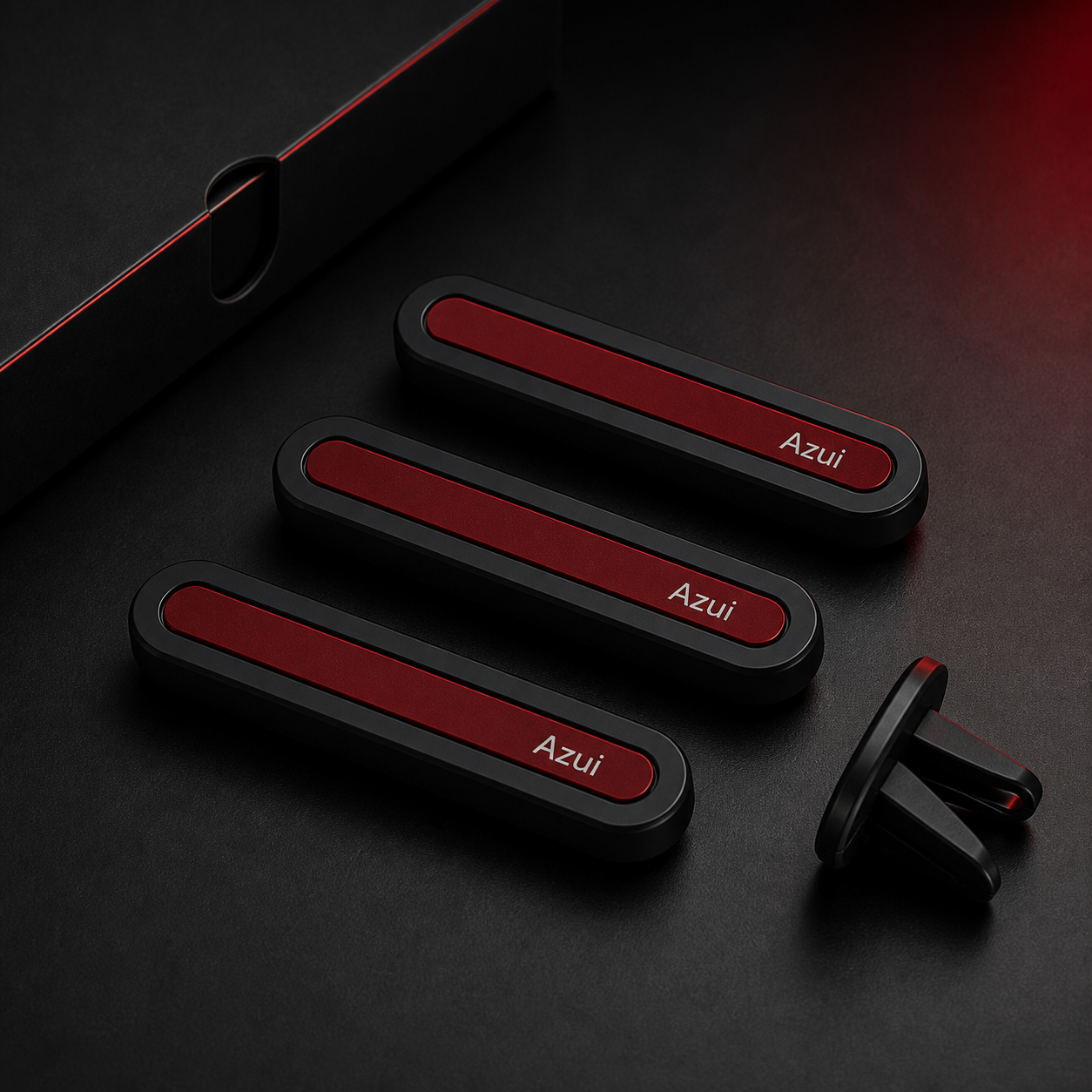 Three Azui redline scent cartridges with vent clip